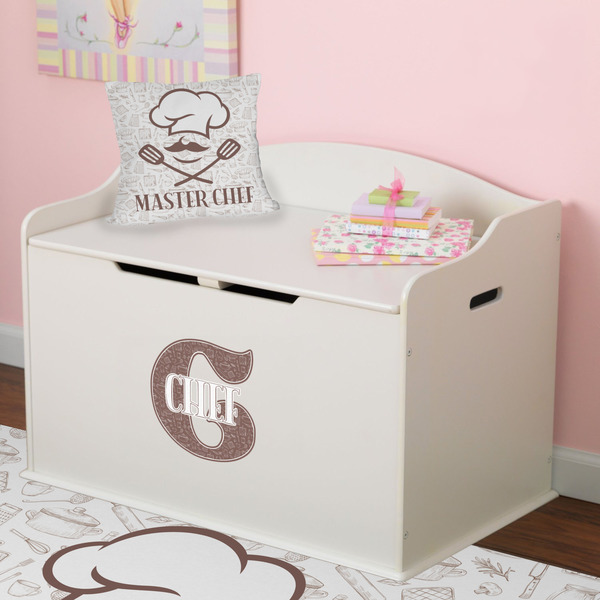 Master Chef Wall Name & Initial Small on Toy Chest