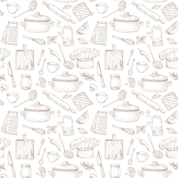 Custom Master Chef Wallpaper & Surface Covering (Water Activated 24"x 24" Sample)