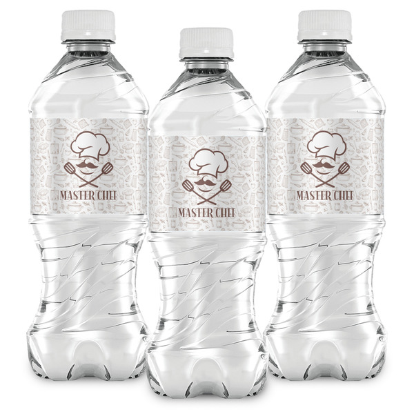 Master Chef Water Bottle Labels - Front View