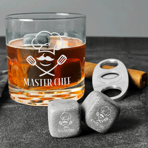Master Chef Whiskey Stones - Set of 3 - In Context