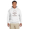Master Chef White Hoodie on Model - Front