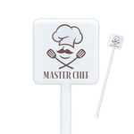 Master Chef Square Plastic Stir Sticks (Personalized)