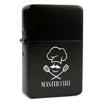 Master Chef Windproof Lighter - Black - Double Sided (Personalized)
