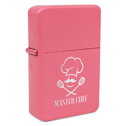 Master Chef Windproof Lighter - Pink - Double Sided (Personalized)