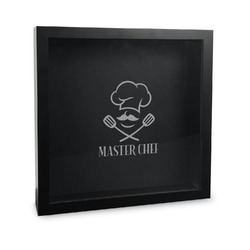 Master Chef Wine Cork Shadow Box - 12in x 12in (Personalized)