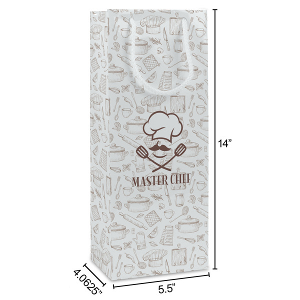 Master Chef Wine Gift Bag - Dimensions