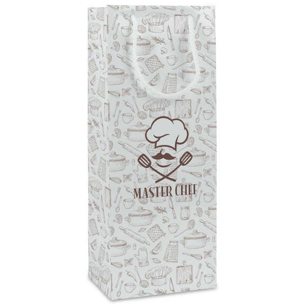 Custom Master Chef Wine Gift Bags - Gloss (Personalized)