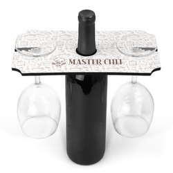 Master Chef Wine Bottle & Glass Holder (Personalized)