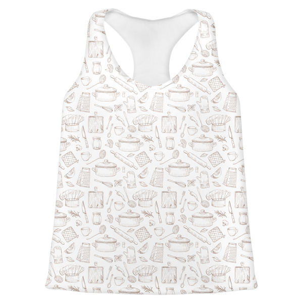 Custom Master Chef Womens Racerback Tank Top - X Small
