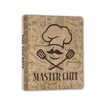 Master Chef Wood 3-Ring Binder - 1" Half-Letter Size (Personalized)