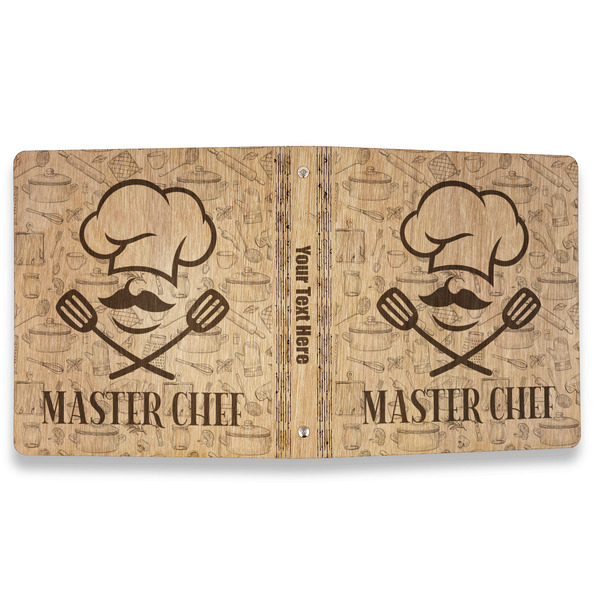 Master Chef Wood 3-Ring Binders - 1" Letter - Approval