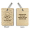 Master Chef Wood Luggage Tags - Rectangle - Approval