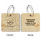 Master Chef Wood Luggage Tags - Square - Approval