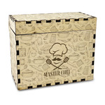 Master Chef Wood Recipe Box - Laser Engraved (Personalized)