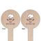 Master Chef Wooden 6" Food Pick - Round - Double Sided - Front & Back