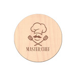 Master Chef Genuine Maple or Cherry Wood Sticker (Personalized)