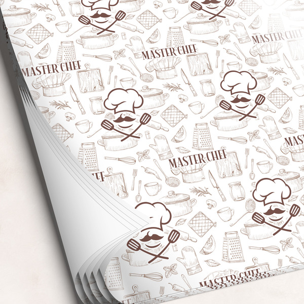 Custom Master Chef Wrapping Paper Sheets (Personalized)
