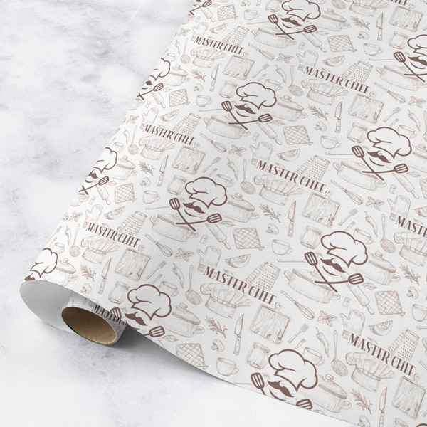 Custom Master Chef Wrapping Paper Roll - Medium - Matte (Personalized)