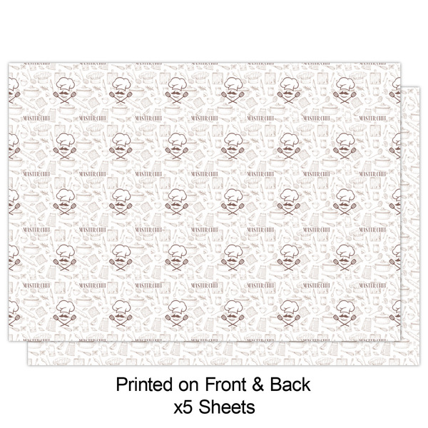 Master Chef Wrapping Paper Sheet - Double Sided - Front