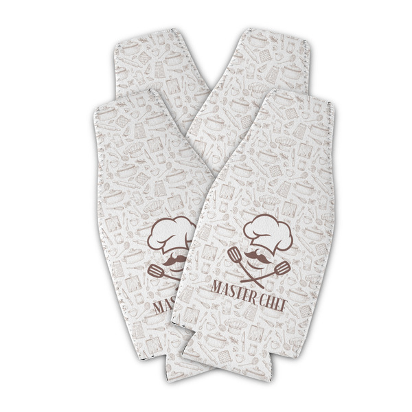 Master Chef Zipper Bottle Cooler - Set of 4 - PARENT MAIN (flat)