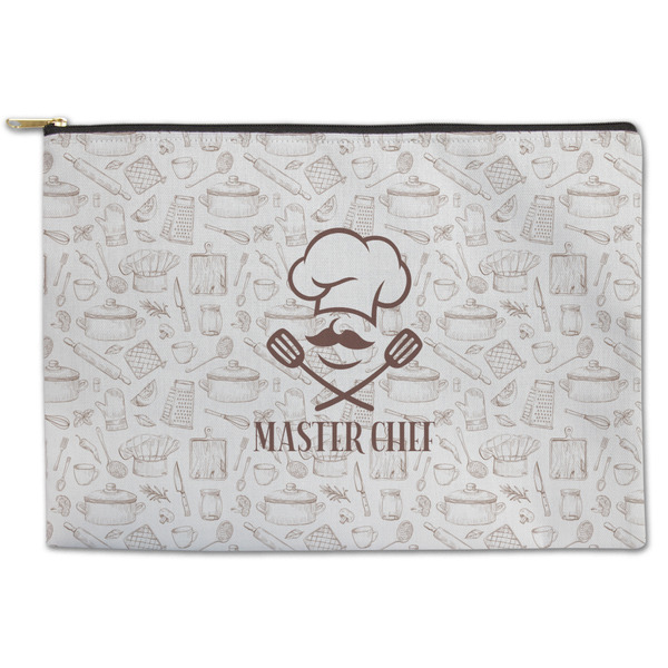 Custom Master Chef Zipper Pouch - Large - 12.5"x8.5" w/ Name or Text