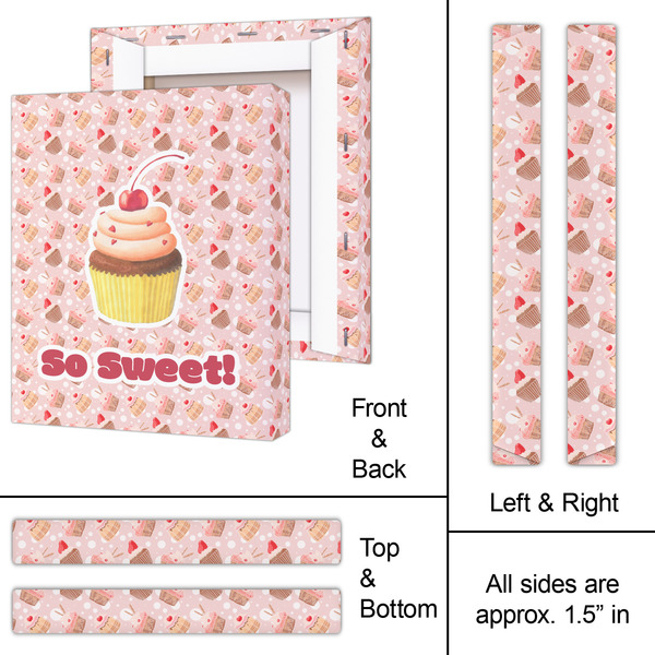 Sweet Cupcakes 11x14 - Canvas Print - Approval