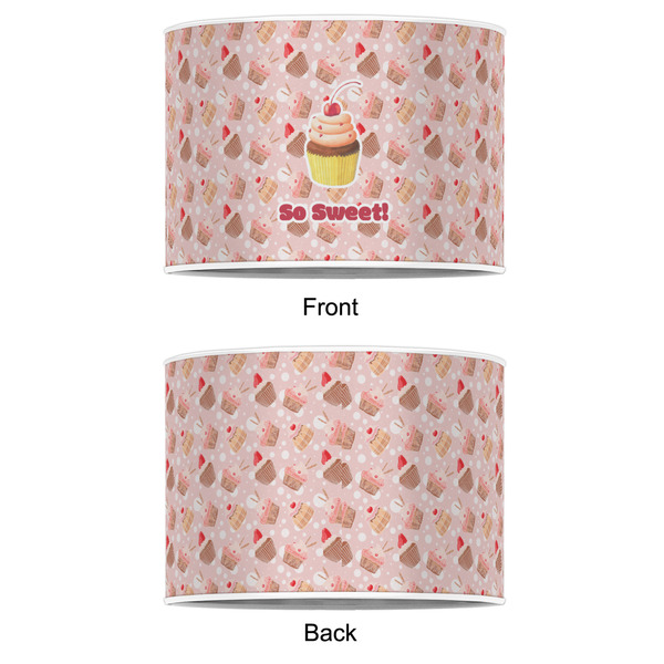 Sweet Cupcakes 12" Drum Lampshade - APPROVAL (Poly Film)