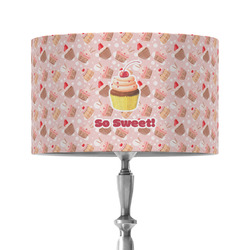 Sweet Cupcakes 12" Drum Lamp Shade - Fabric (Personalized)