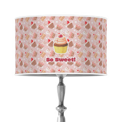 Sweet Cupcakes 12" Drum Lamp Shade - Poly-film (Personalized)