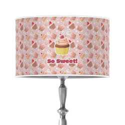 Sweet Cupcakes 12" Drum Lamp Shade - Poly-film (Personalized)