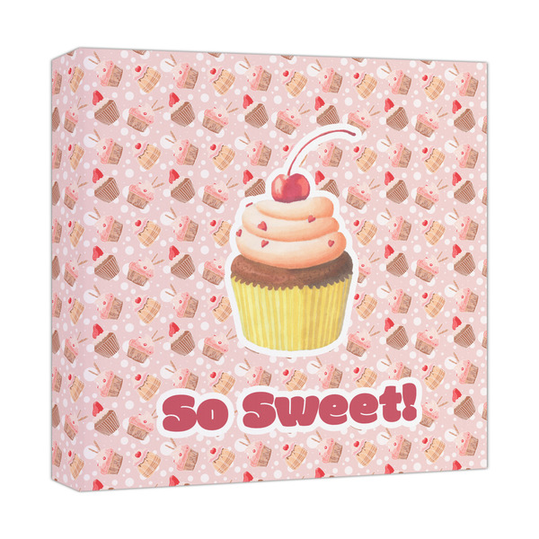 Custom Sweet Cupcakes Canvas Print - 12x12 (Personalized)