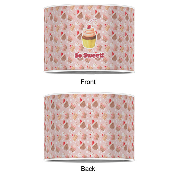 Sweet Cupcakes 16" Drum Lampshade - APPROVAL (Poly Film)