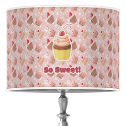 Sweet Cupcakes 16" Drum Lamp Shade - Poly-film (Personalized)