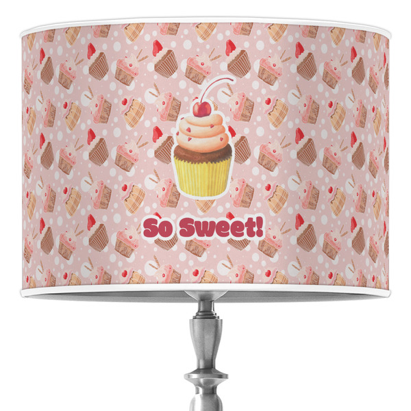 Custom Sweet Cupcakes 16" Drum Lamp Shade - Poly-film (Personalized)
