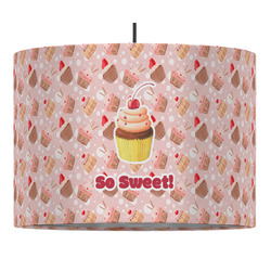 Sweet Cupcakes Drum Pendant Lamp (Personalized)