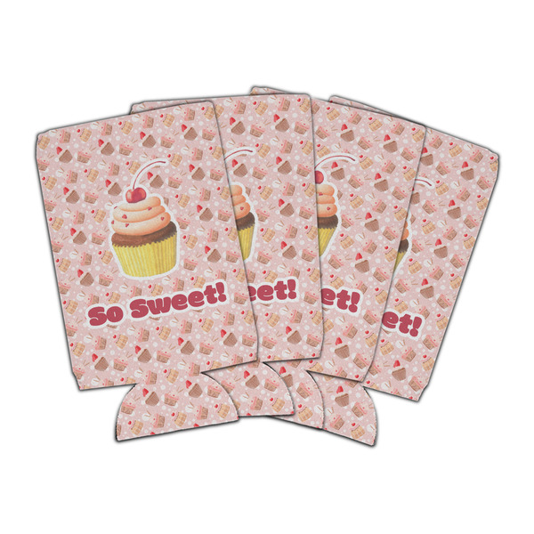 Custom Sweet Cupcakes Can Cooler (16 oz) - Set of 4 (Personalized)