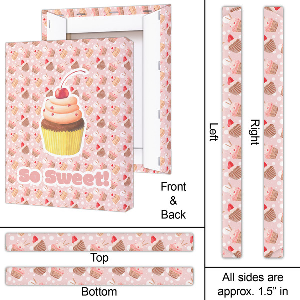 Sweet Cupcakes 16x20 - Canvas Print - Approval
