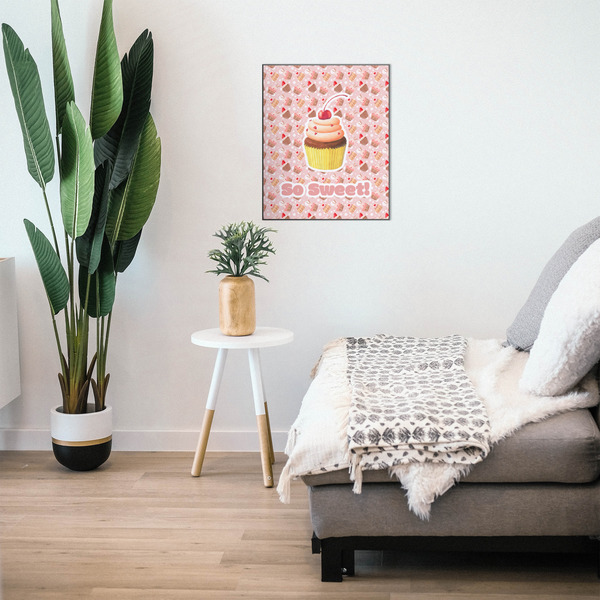 Sweet Cupcakes 20x24 Wood Print - In Context
