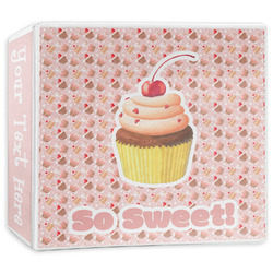 Sweet Cupcakes 3-Ring Binder - 3 inch (Personalized)
