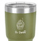 Sweet Cupcakes 30 oz Stainless Steel Ringneck Tumbler - Olive - Close Up