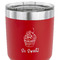 Sweet Cupcakes 30 oz Stainless Steel Ringneck Tumbler - Red - CLOSE UP