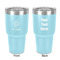 Sweet Cupcakes 30 oz Stainless Steel Ringneck Tumbler - Teal - Double Sided - Front & Back