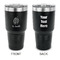 Sweet Cupcakes 30 oz Stainless Steel Ringneck Tumblers - Black - Double Sided - APPROVAL