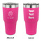 Sweet Cupcakes 30 oz Stainless Steel Ringneck Tumblers - Pink - Double Sided - APPROVAL