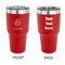 Sweet Cupcakes 30 oz Stainless Steel Tumbler - Red - Double Sided (Personalized)