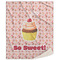Sweet Cupcakes Sherpa Throw Blanket (Personalized)