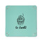 Sweet Cupcakes 6" x 6" Teal Leatherette Snap Up Tray - APPROVAL