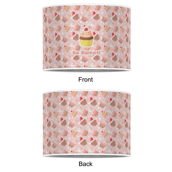 Sweet Cupcakes 8" Drum Lampshade - APPROVAL (Poly Film)