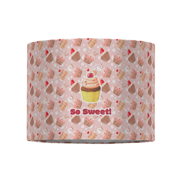 Sweet Cupcakes 8" Drum Lampshade - FRONT (Fabric)