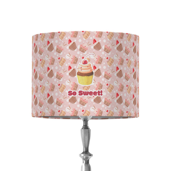 Custom Sweet Cupcakes 8" Drum Lamp Shade - Fabric (Personalized)